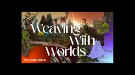 Reassemble Lab: Weaving With Worlds banner design